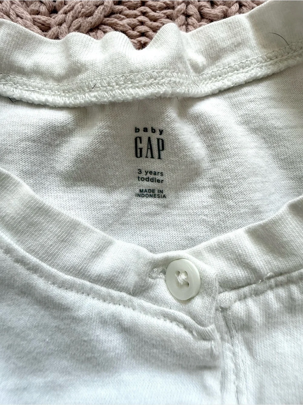 Baby Gap White Textured Peplum Top | Toddler Girls Size 3T